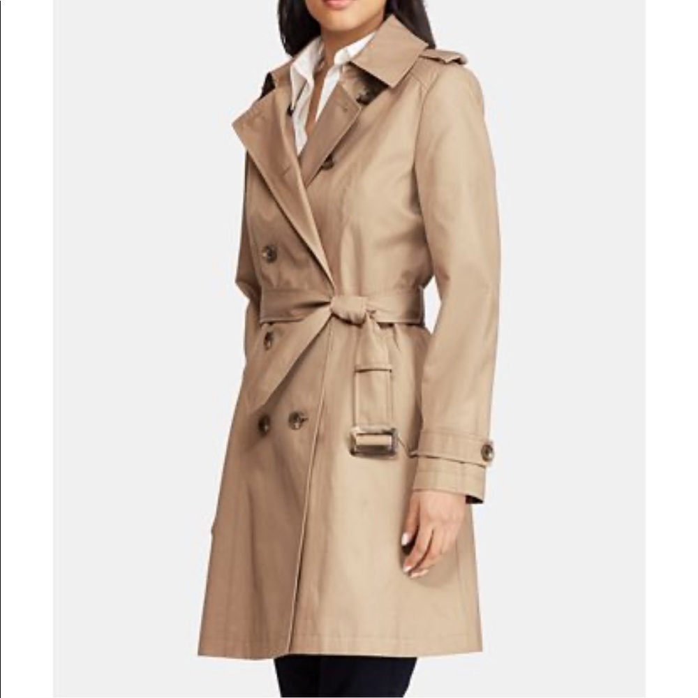 🚨LAST CHANCE🚨 Ralph Lauren Belted Trench Coat Sand